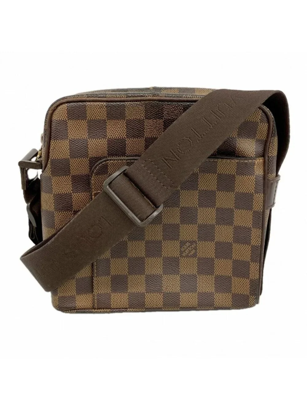 Louis Vuitton Shoulder Bag Damier Olaf PM Brown Ebene